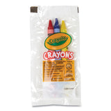 Crayola® Washable Crayons, Blue, Red, Yellow 3/Pack, 360 Packs/Carton (CYO520743) Case of 360