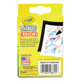 Crayola Metallic Crayons, Assorted, 24/Pack (CYO528815) 1 Pack