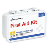 First Aid Only™ ANSI 2021 First Aid Kit for 10 People, 76 Pieces, Metal Case (FAO91323) Each