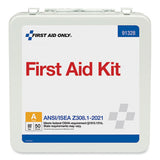 First Aid Only™ ANSI 2021 Type III First Aid Kit for 50 People, 184 Pieces, Metal Case (FAO91328) Each