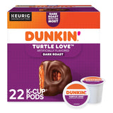 Dunkin Donuts® K-Cup Pods, Turtle Love Coffee, 22/Box (GMT5000367615) Box of 22
