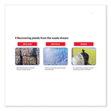 Heritage Eco Blend Max Can Liners, 33 gal, 0.8 mil, 33" x 39", Blue, 25 Bags/Roll, 8 Rolls/Carton (HERL6639TXER1) Case of 200