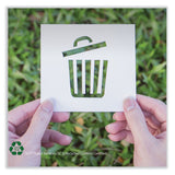 Heritage Eco Blend Max Can Liners, 60 gal, 0.8 mil, 38" x 58", Black, 20 Bags/Roll, 5 Rolls/Carton (HERL7658TKER1) Case of 100