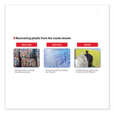 Heritage Eco Blend Max Can Liners, 40 to 45 gal, 0.8 Mil, 40" x 46", Blue, 25 Bags/Roll, 6 Rolls/Carton (HERL8046TXER1) Case of 150