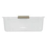 IRIS 50 Qt. Latch Lid Underbed Storage Box, 17.75" x 32.5" x 6.5", Clear (IRS100118) Each