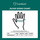 CareStock™ Exam Glove Medium NonSterile Nitrile Standard Cuff Length Textured Fingertips Blue Chemo Tested (1230897_BX) 200/BX