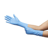 McKesson Confiderm® 6.5CX Exam Glove Small NonSterile Nitrile Extended Cuff Length Textured Fingertips Blue Chemo Tested (921606_BX) 100/BX