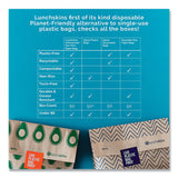 lunchskins XL Sandwich Bag with Resealable Stickers, 7.1 x 2 x 9.1, Kraft with Black Chevron Pattern, 50/Box (LCH860000586764) Box of 50