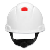 3M™ SecureFit Hard Hat with Uvicator, Four-Point Ratchet Suspension, White (MMMH701SFRUV) Each