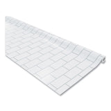 Pacon® Fadeless Paper Roll, 50 lb Bond Weight, 48 x 50 ft, White Subway Tile (PAC57505) Each