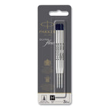 Quinkflow Refill for Parker Ballpoint Pen, Medium Tip, Black Ink, 3/Pack (PAR2119151)