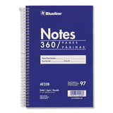 Blueline® Steno Notes Notebook, Gregg Rule, Blue/White Cover, (180) 9 x 6 Sheets (REDAT35B) Each