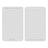 Rite in the Rain® All-Weather Wire-O Notepad, Universal: Narrow Rule and Quadrille Rule, Black Cover, 50 White 4 x 6 Sheets (RIR746) Each