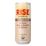 RISE Brewing Co.® Nitro Cold Brew Latte, Oat Milk, 7 oz Can, 12/Carton (RSB00045) Case of 12