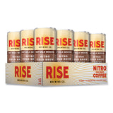 RISE Brewing Co.® Nitro Cold Brew Latte, Oat Milk Mocha, 7 oz Can, 12/Carton (RSB00049) Case of 12