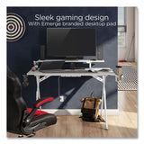 Union & Scale™ Vizon 47" Gaming Desk, 47.2" x 26.6" x 35", White Colorway (UOS60986) Each