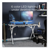 Union & Scale™ Vizon 47" Gaming Desk, 47.2" x 26.6" x 35", White Colorway (UOS60986) Each