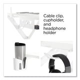 Union & Scale™ Vizon 47" Gaming Desk, 47.2" x 26.6" x 35", White Colorway (UOS60986) Each