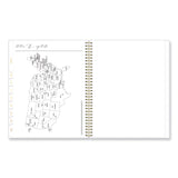 Blue Sky® Life Note-It Leah Weekly/Monthly Notes Planner, Floral Artwork, 11 x 8.5, Gray/Pink/White Cover, 12-Month (Jan to Dec): 2026 (BLS139479)
