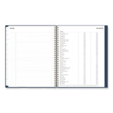 Blue Sky® Ashlyn Weekly/Monthly Planner, Floral Artwork, 11 x 8.5, Navy/Multicolor Cover, 12-Month (Jan to Dec): 2026 (BLS143957)