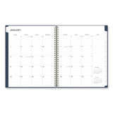 Blue Sky® Ashlyn Weekly/Monthly Planner, Floral Artwork, 11 x 8.5, Navy/Multicolor Cover, 12-Month (Jan to Dec): 2026 (BLS143957)