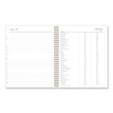 Blue Sky® Life Note-It Leah Weekly/Monthly Notes Planner, Floral Artwork, 11 x 8.5, Gray/Pink/White Cover, 12-Month (Jan to Dec): 2026 (BLS139479)