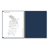 Blue Sky® Ashlyn Weekly/Monthly Planner, Floral Artwork, 11 x 8.5, Navy/Multicolor Cover, 12-Month (Jan to Dec): 2026 (BLS143957)