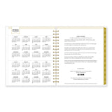 Blue Sky® Day Designer Navy Stripe Daily/Monthly Planner, Horizontal Stripe Artwork, 10 x 8, Navy/White Cover, 12-Month (Jan-Dec): 2026 (BLS142098)