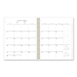 Blue Sky® Life Note-It Leah Weekly/Monthly Notes Planner, Floral Artwork, 11 x 8.5, Gray/Pink/White Cover, 12-Month (Jan to Dec): 2026 (BLS139479)