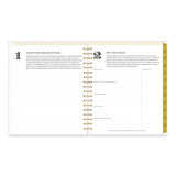 Blue Sky® Day Designer Navy Stripe Daily/Monthly Planner, Horizontal Stripe Artwork, 10 x 8, Navy/White Cover, 12-Month (Jan-Dec): 2026 (BLS142098)