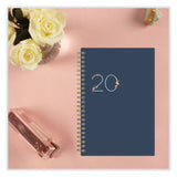 Blue Sky® Ashlyn Weekly/Monthly Planner, Floral Artwork, 8 x 5, Navy/Multicolor Cover, 12-Month (Jan to Dec): 2026 (BLS143958)