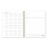 Blue Sky® Life Note-It Leah Weekly/Monthly Notes Planner, Floral Artwork, 11 x 8.5, Gray/Pink/White Cover, 12-Month (Jan to Dec): 2026 (BLS139479)