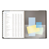 AT-A-GLANCE® Signature Collection Black/Gray Felt Weekly/Monthly Planner, 11.25 x 9.5, Black/Gray Cover, 13-Month: Jan 2025 to Jan 2026 (AAGYP90505) Each