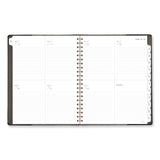 AT-A-GLANCE® Signature Collection Black/Gray Felt Weekly/Monthly Planner, 11.25 x 9.5, Black/Gray Cover, 13-Month: Jan 2025 to Jan 2026 (AAGYP90505) Each