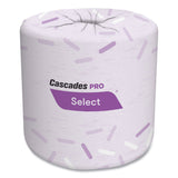 Cascades PRO Select Standard Bath Tissue, 2-Ply, White, 500 Sheets/Roll, 80 Rolls/Carton (CSDB211) Case of 80