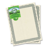 Geographics® Award Certificates, 8.5 x 11, Natural with Silver Braided Border. 15/Pack (GEO49009) Each