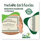 Geographics® Award Certificates, 8.5 x 11, Natural with Silver Braided Border. 15/Pack (GEO49009) Each