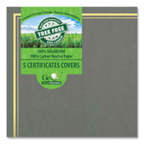 Geographics® Certificate/Document Cover, 9.75" x 12.5", Gray With Gold Foil, 5/Pack (GEO49114) Each