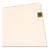 Smead™ Yearly End Tab File Folder Labels, 2024, Gold, 500/Roll (SMD68324) 1 Roll