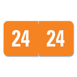 Smead™ Yearly End Tab File Folder Labels, 24, 0.5 x 1, Orange, 25/Sheet, 10 Sheets/Pack (SMD67924) Each