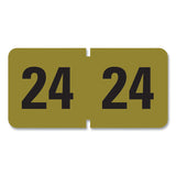 Smead™ Yearly End Tab File Folder Labels, 2024, Gold, 500/Roll (SMD68324) 1 Roll
