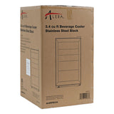 Alera™ 3.4 Cu. Ft. Beverage Cooler, Stainless Steel/Black (ALERFBC34) Each