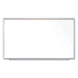 Ghent Magnetic Porcelain Whiteboard with Satin Aluminum Frame and Map Rail, 96.53 x 60.47, White Surface, Ships in 7-10 Bus Days (GHEM1P581M) Each
