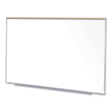 Ghent Magnetic Porcelain Whiteboard with Satin Aluminum Frame and Map Rail, 96.53 x 60.47, White Surface, Ships in 7-10 Bus Days (GHEM1P581M) Each