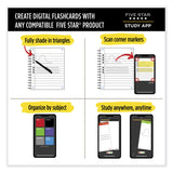 Five Star® Wirebound Notebook with Two Pockets, 1-Subject, Medium/College Rule, Assorted Cover Color, (100) 11 x 8.5 Sheets, 3/Pack (MEA820188) Pack of 3