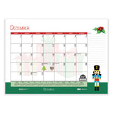 House of Doolittle™ Recycled Desk Pad Calendar, Illustrated Seasons Artwork, 22 x 17, Black Binding/Corners,12-Month (Jan to Dec): 2026 (HOD139) Each