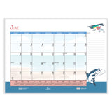 House of Doolittle™ Recycled Desk Pad Calendar, Illustrated Seasons Artwork, 22 x 17, Black Binding/Corners,12-Month (Jan to Dec): 2026 (HOD139) Each
