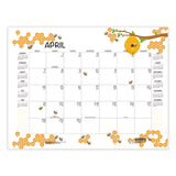 House of Doolittle™ Recycled Honeycomb Desk Pad Calendar, Honeycomb Artwork, 22 x 17, White/Multicolor Sheets, 12-Month (Jan to Dec): 2026 (HOD156) Each