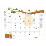 House of Doolittle™ Recycled Honeycomb Desk Pad Calendar, Honeycomb Artwork, 22 x 17, White/Multicolor Sheets, 12-Month (Jan to Dec): 2026 (HOD156) Each