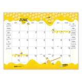 House of Doolittle™ Recycled Honeycomb Desk Pad Calendar, Honeycomb Artwork, 22 x 17, White/Multicolor Sheets, 12-Month (Jan to Dec): 2026 (HOD156) Each